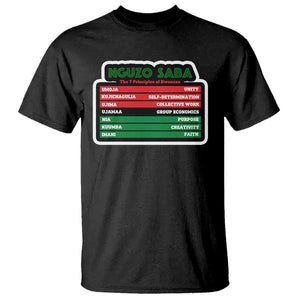 Nguzo Saba The 7 Principles Of Kwanzaa African American T Shirt