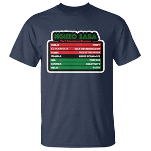 Nguzo Saba The 7 Principles Of Kwanzaa African American T Shirt