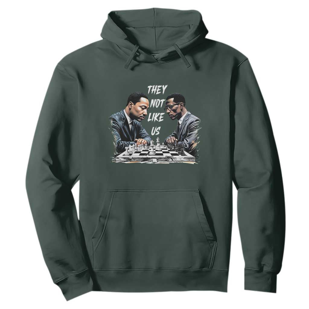 Martin Luther King Malcolm X Hoodie They Not Like Us Black Leaders
