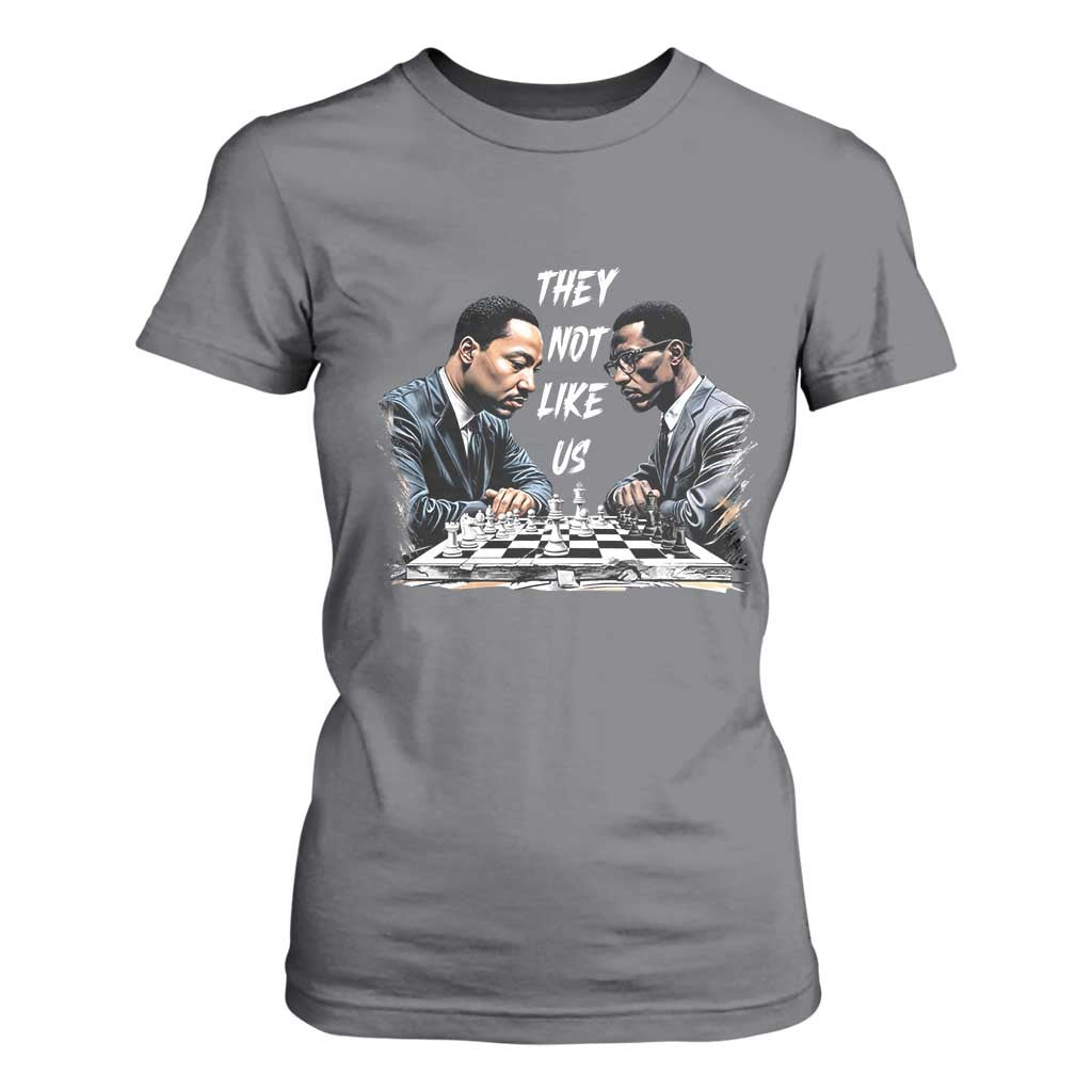 Martin Luther King Malcolm X T Shirt For Women They Not Like Us Black Leaders