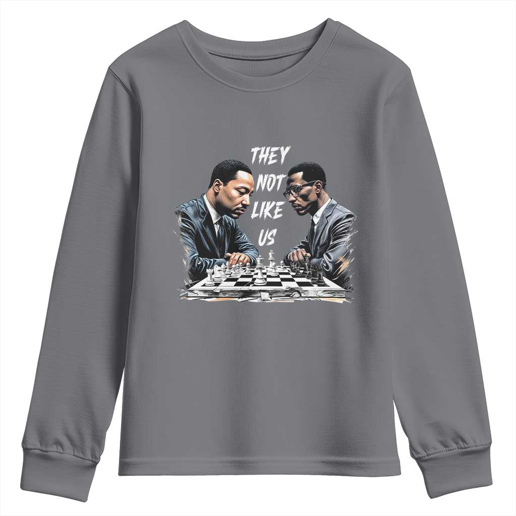 Martin Luther King Malcolm X Youth Sweatshirt They Not Like Us Black Leaders