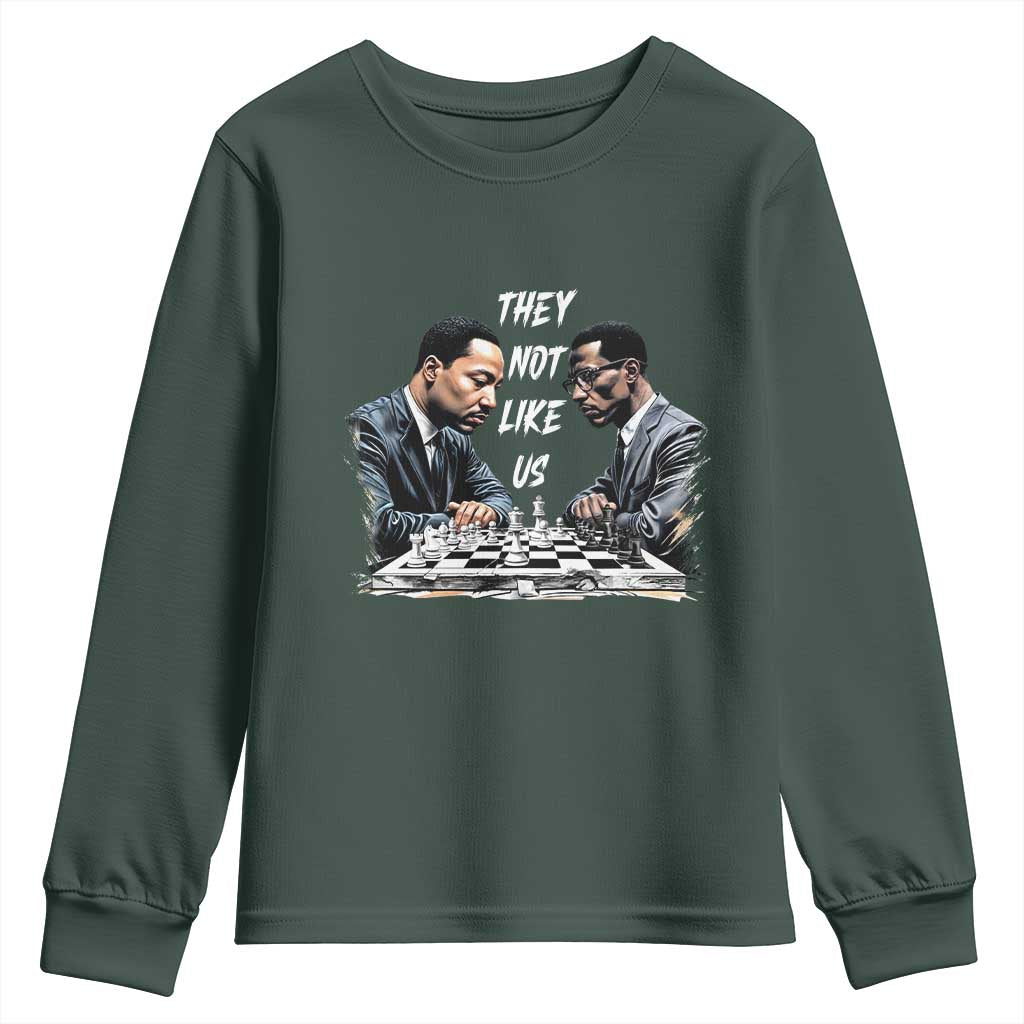 Martin Luther King Malcolm X Youth Sweatshirt They Not Like Us Black Leaders