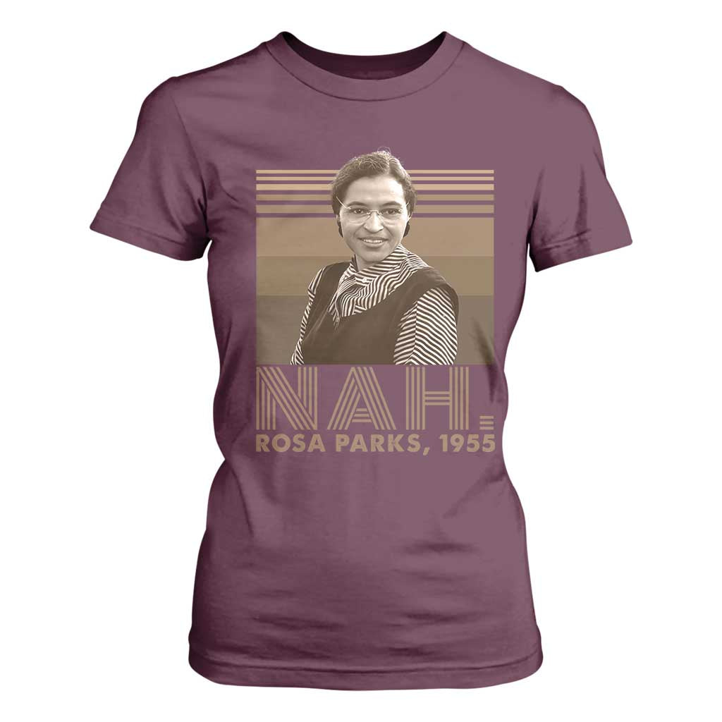 Rosa Parks Quote T Shirt For Women Nah 1955 Melanin Black History Month