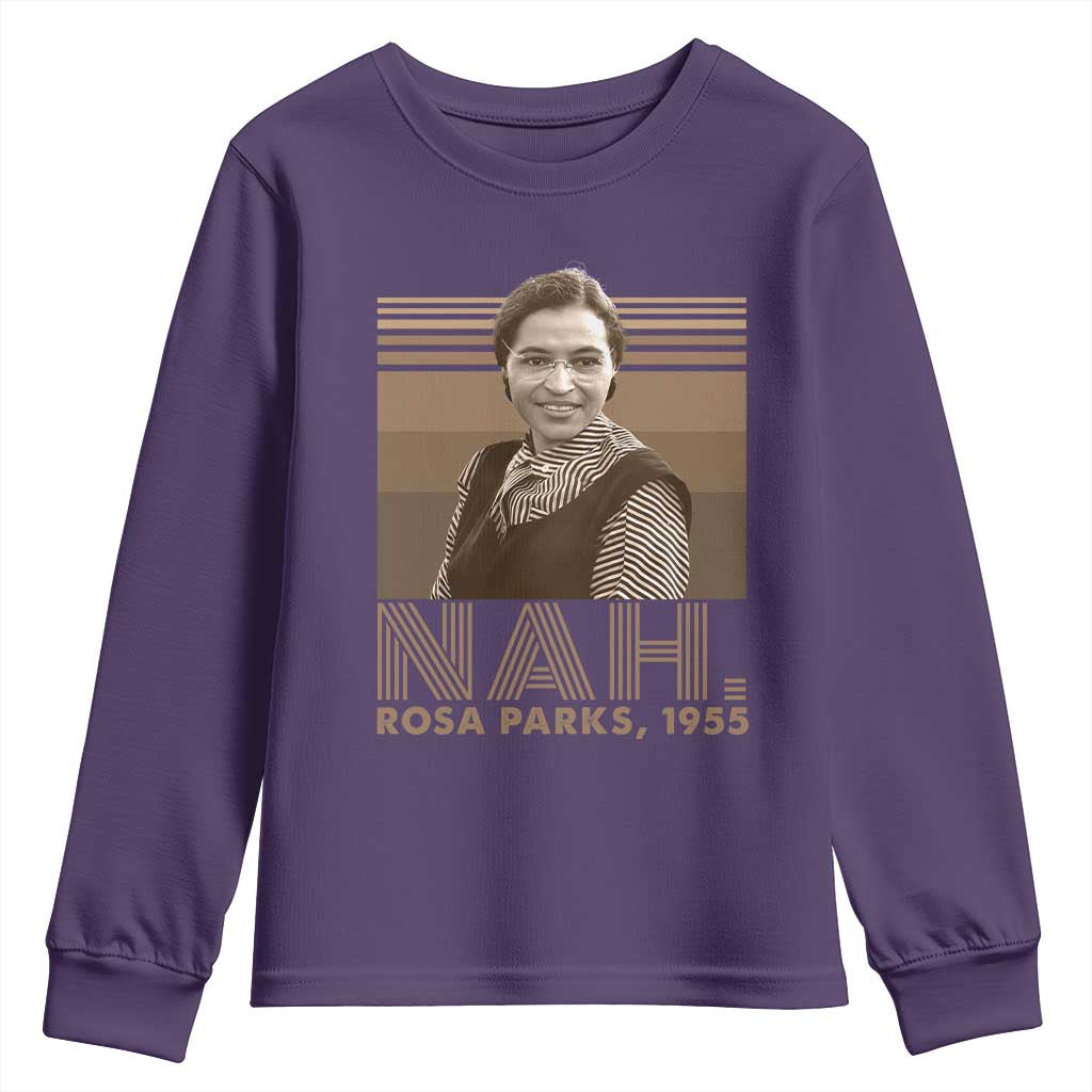 Rosa Parks Quote Youth Sweatshirt Nah 1955 Melanin Black History Month