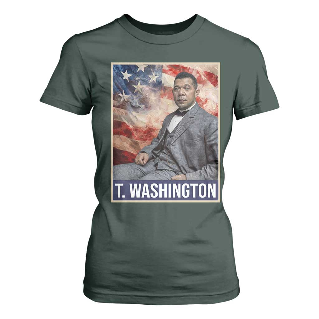 Booker Taliaferro Washington T Shirt For Women African American Educator Black History Month