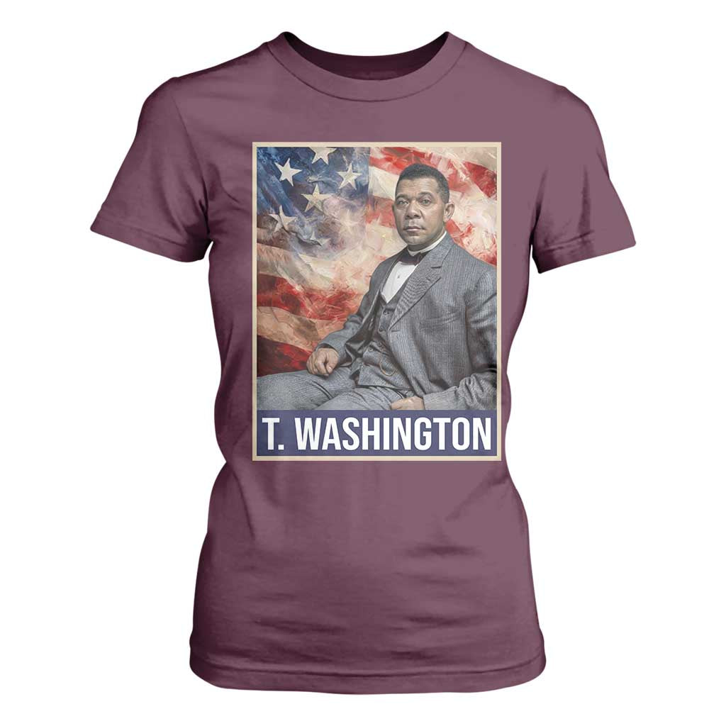 Booker Taliaferro Washington T Shirt For Women African American Educator Black History Month