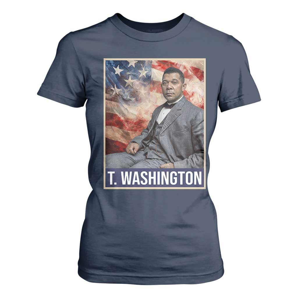Booker Taliaferro Washington T Shirt For Women African American Educator Black History Month