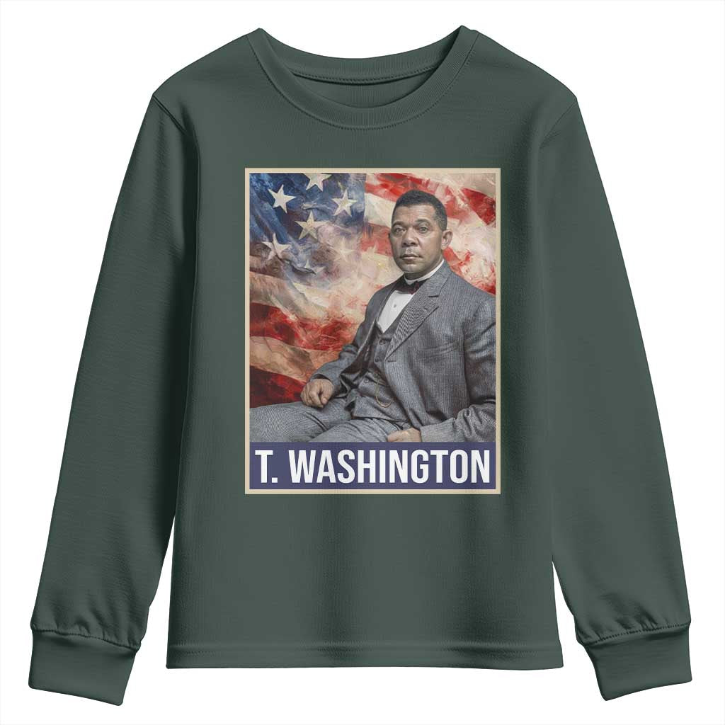 Booker Taliaferro Washington Youth Sweatshirt African American Educator Black History Month