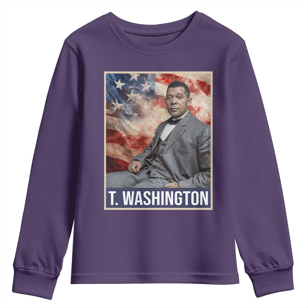 Booker Taliaferro Washington Youth Sweatshirt African American Educator Black History Month