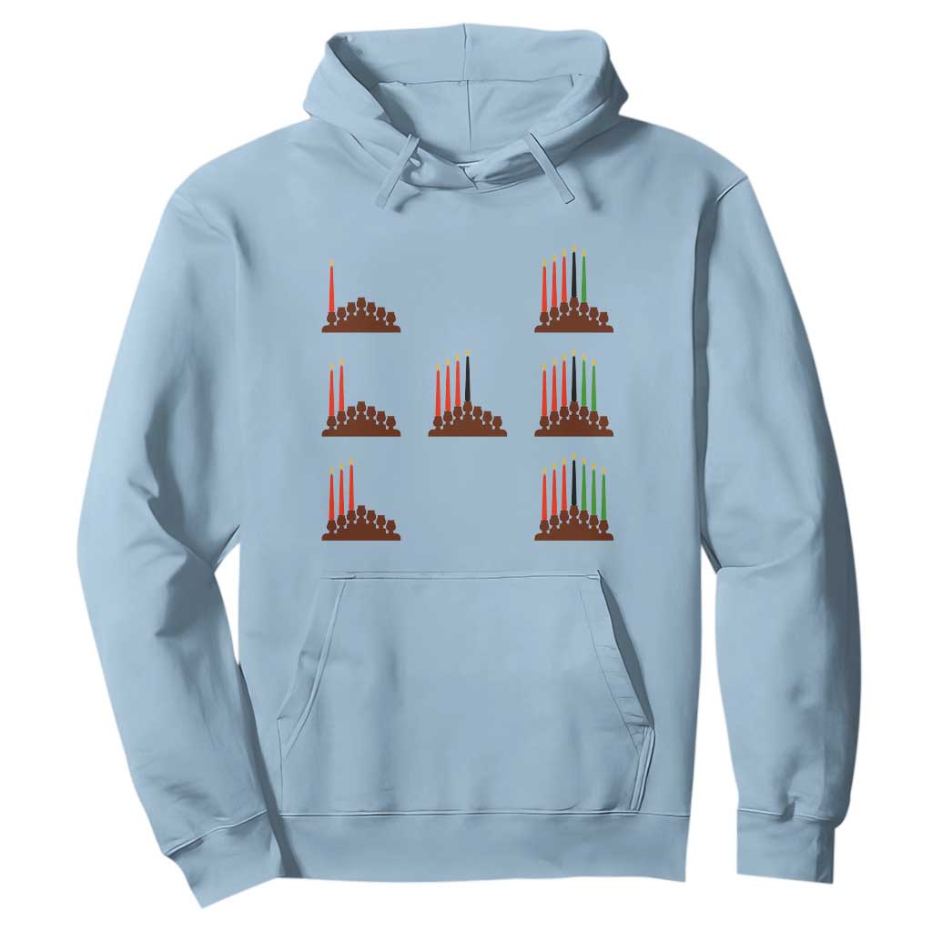 Kwanzaa Kinara Seven Candles African American Holiday Hoodie - African Pride