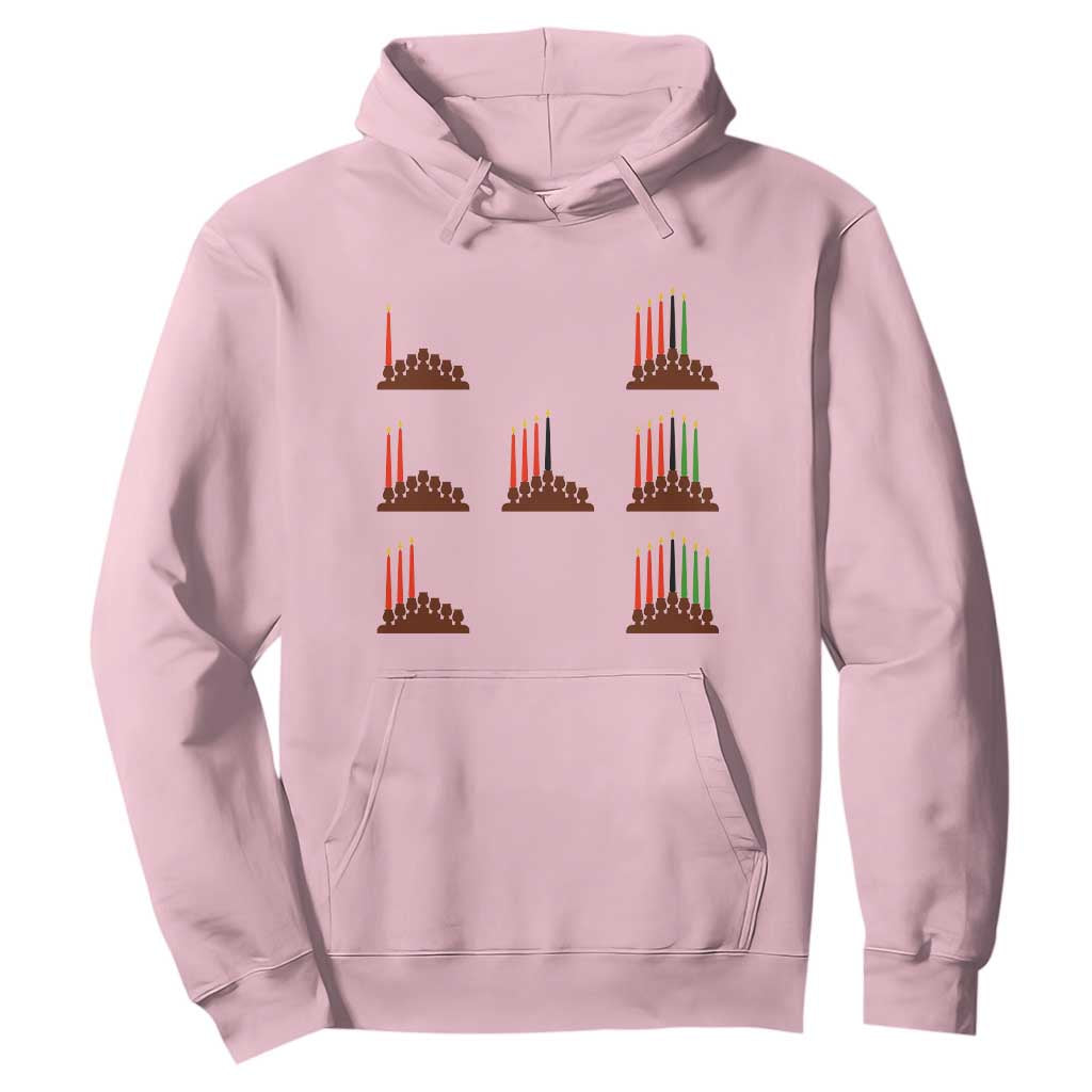 Kwanzaa Kinara Seven Candles African American Holiday Hoodie - African Pride