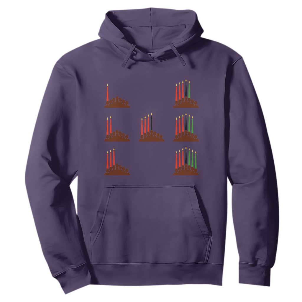 Kwanzaa Kinara Seven Candles African American Holiday Hoodie - African Pride