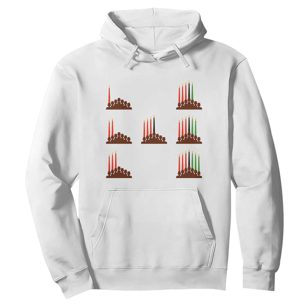 Kwanzaa Kinara Seven Candles African American Holiday Hoodie - African Pride