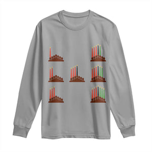 Kwanzaa Kinara Seven Candles African American Holiday Long Sleeve Shirt - African Pride