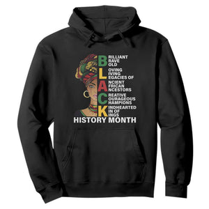 Black History Month Brilliant Brave Bold Hoodie African American Black Pride
