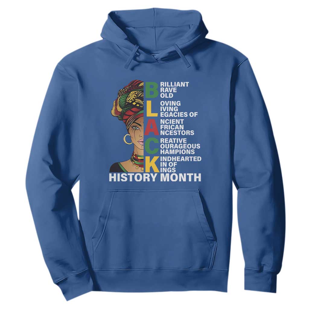 Black History Month Brilliant Brave Bold Hoodie African American Black Pride