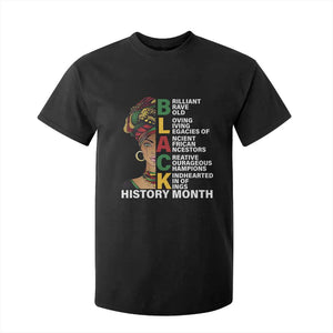 Black History Month Brilliant Brave Bold T Shirt For Kid African American Black Pride