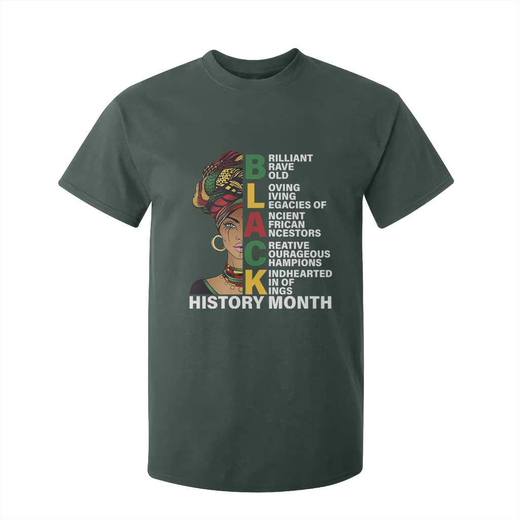 Black History Month Brilliant Brave Bold T Shirt For Kid African American Black Pride