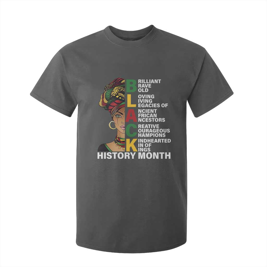 Black History Month Brilliant Brave Bold T Shirt For Kid African American Black Pride