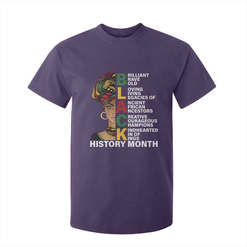 Black History Month Brilliant Brave Bold T Shirt For Kid African American Black Pride