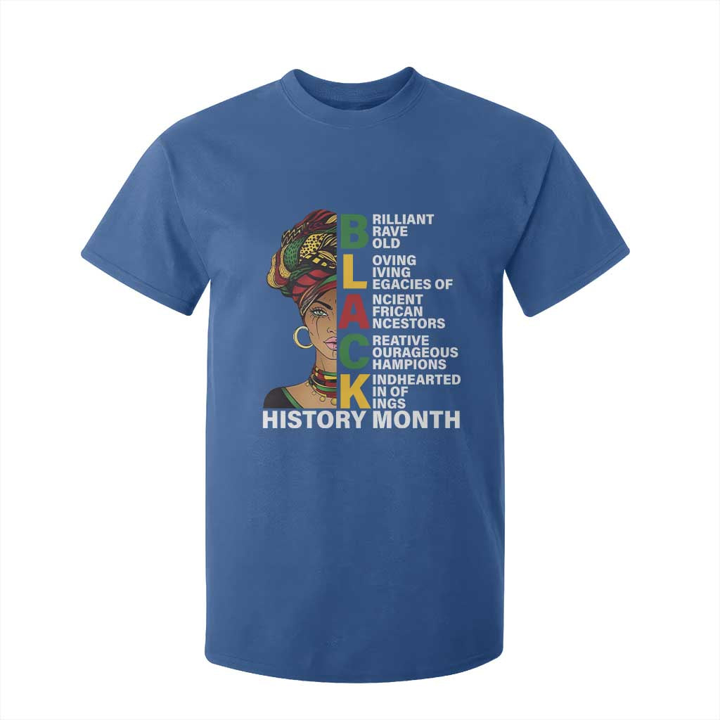 Black History Month Brilliant Brave Bold T Shirt For Kid African American Black Pride