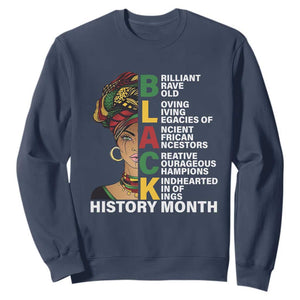 Black History Month Brilliant Brave Bold Sweatshirt African American Black Pride