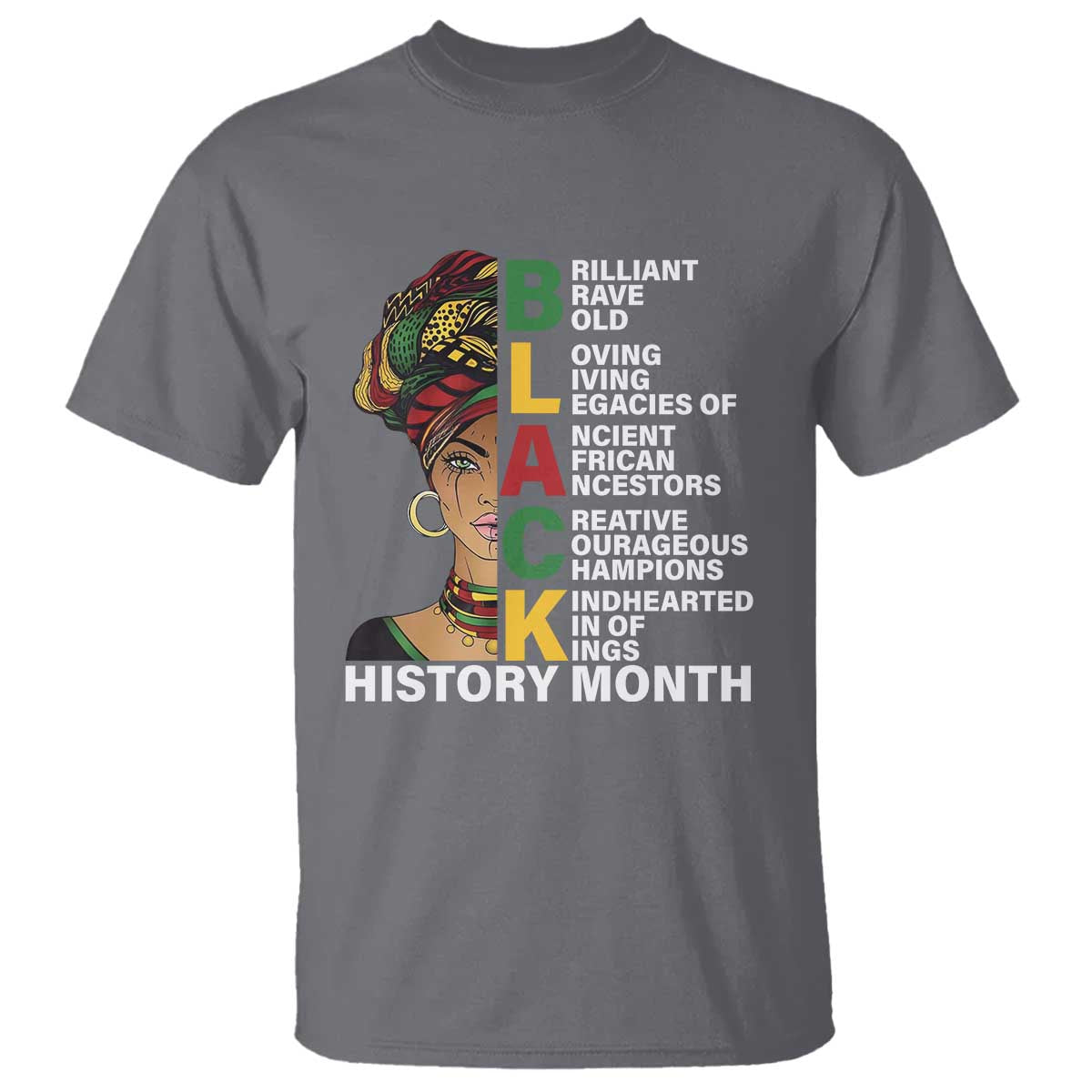 Black History Month Brilliant Brave Bold T Shirt African American Black Pride