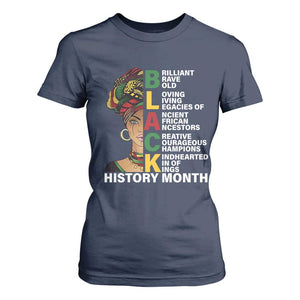 Black History Month Brilliant Brave Bold T Shirt For Women African American Black Pride