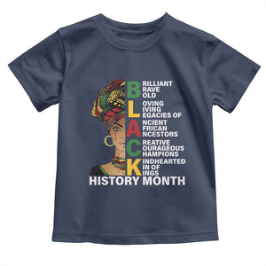 Black History Month Brilliant Brave Bold Toddler T Shirt African American Black Pride