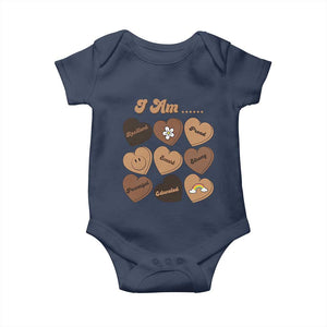 African American Proud Black History Baby Onesie Melanin Hearts