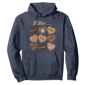 African American Proud Black History Hoodie Melanin Hearts
