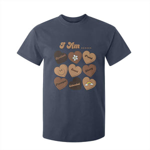 African American Proud Black History T Shirt For Kid Melanin Hearts