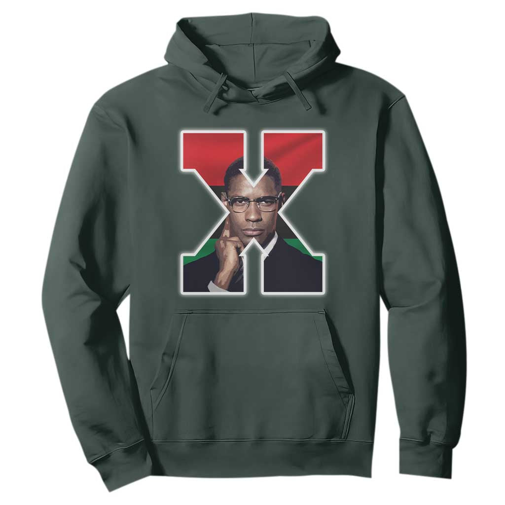 Malcolm X Black Liberation Flag Black History Month Hoodie