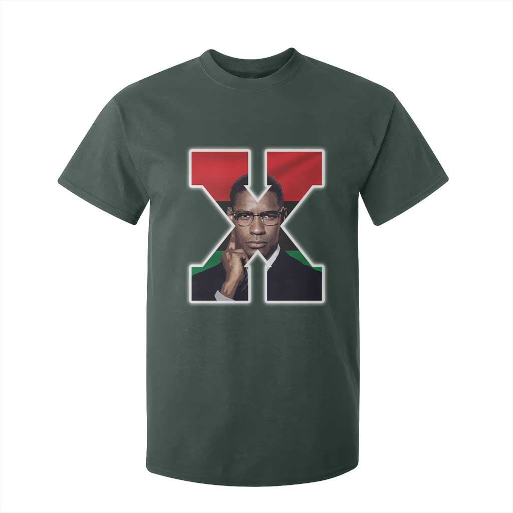 Malcolm X Black Liberation Flag Black History Month T Shirt For Kid