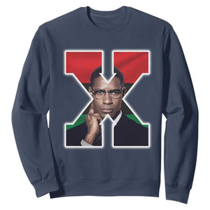 Malcolm X Black Liberation Flag Black History Month Sweatshirt
