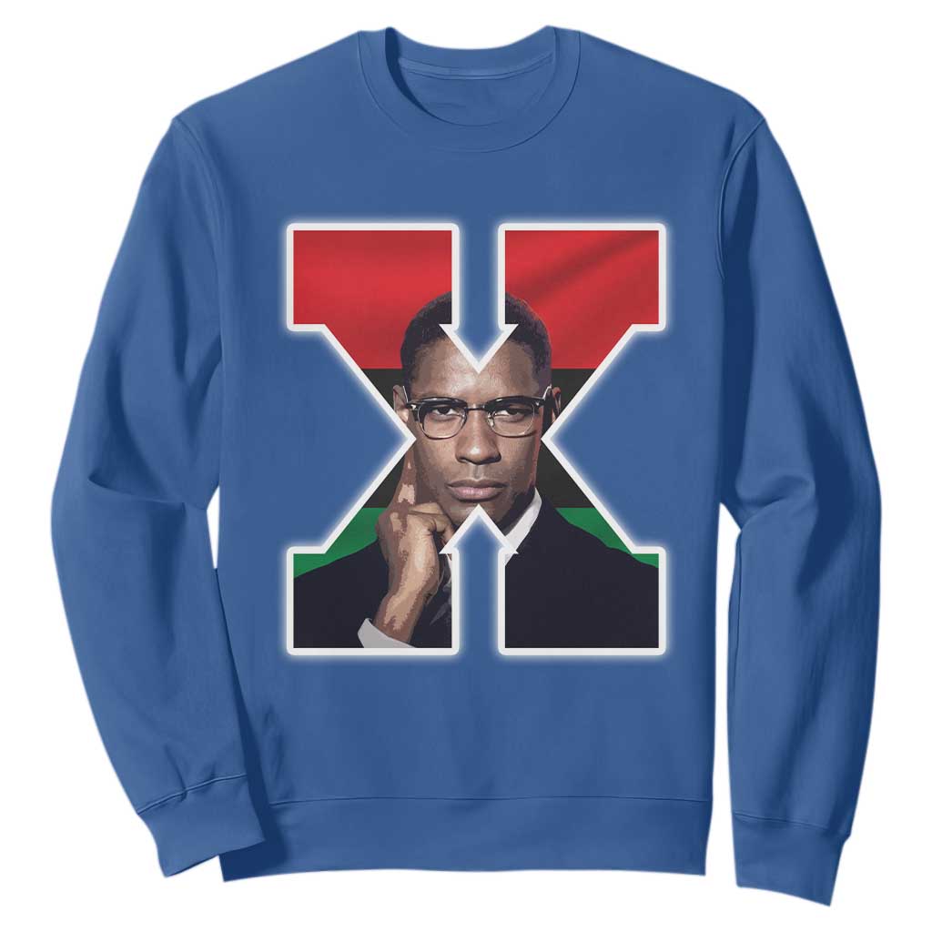 Malcolm X Black Liberation Flag Black History Month Sweatshirt