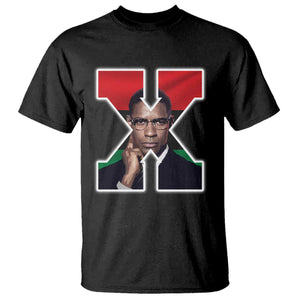 Malcolm X Black Liberation Flag Black History Month T Shirt