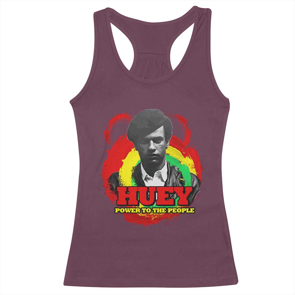 Huey P Newton Racerback Tank Top Power To The People Black History