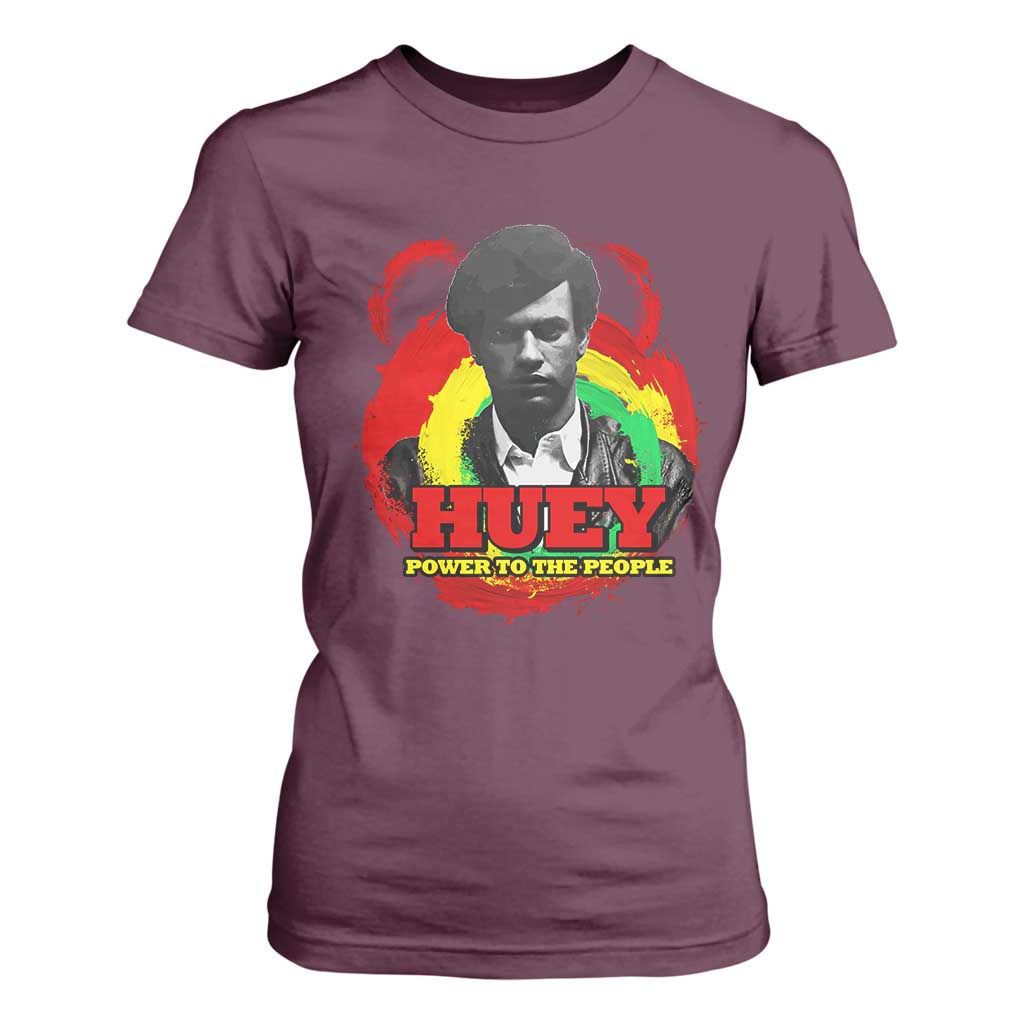 Huey P Newton T Shirt For Women Power To The People Black History