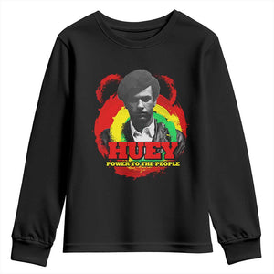 Huey P Newton Youth Sweatshirt Power To The People Black History