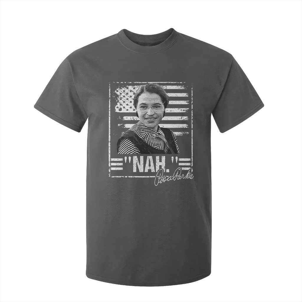 Rosa Parks Nah Quote T Shirt For Kid Black Movement Protest American Flag