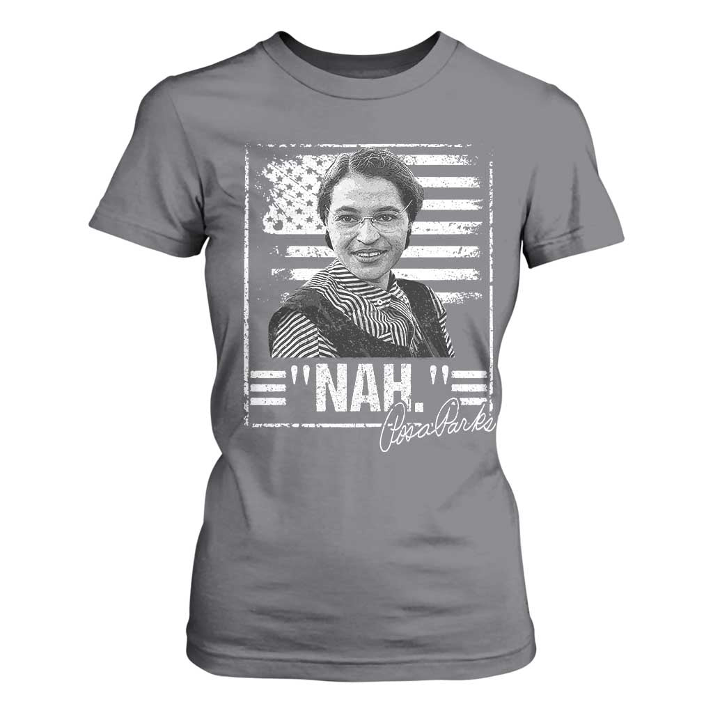 Rosa Parks Nah Quote T Shirt For Women Black Movement Protest American Flag