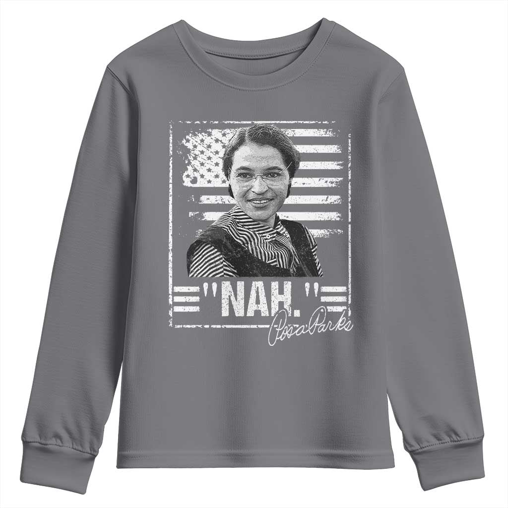 Rosa Parks Nah Quote Youth Sweatshirt Black Movement Protest American Flag