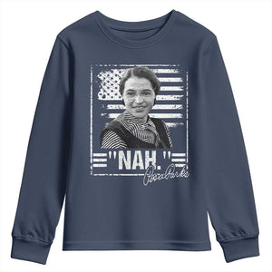 Rosa Parks Nah Quote Youth Sweatshirt Black Movement Protest American Flag