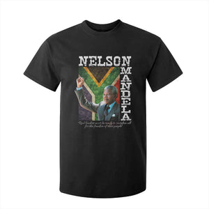 Nelson Mandela Quote T Shirt For Kid Real Leaders Must Be Ready To Sacrifice All For The Freedom