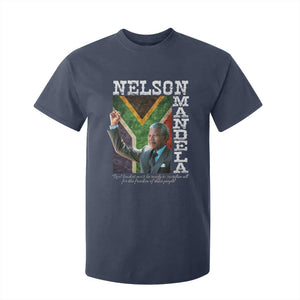 Nelson Mandela Quote T Shirt For Kid Real Leaders Must Be Ready To Sacrifice All For The Freedom