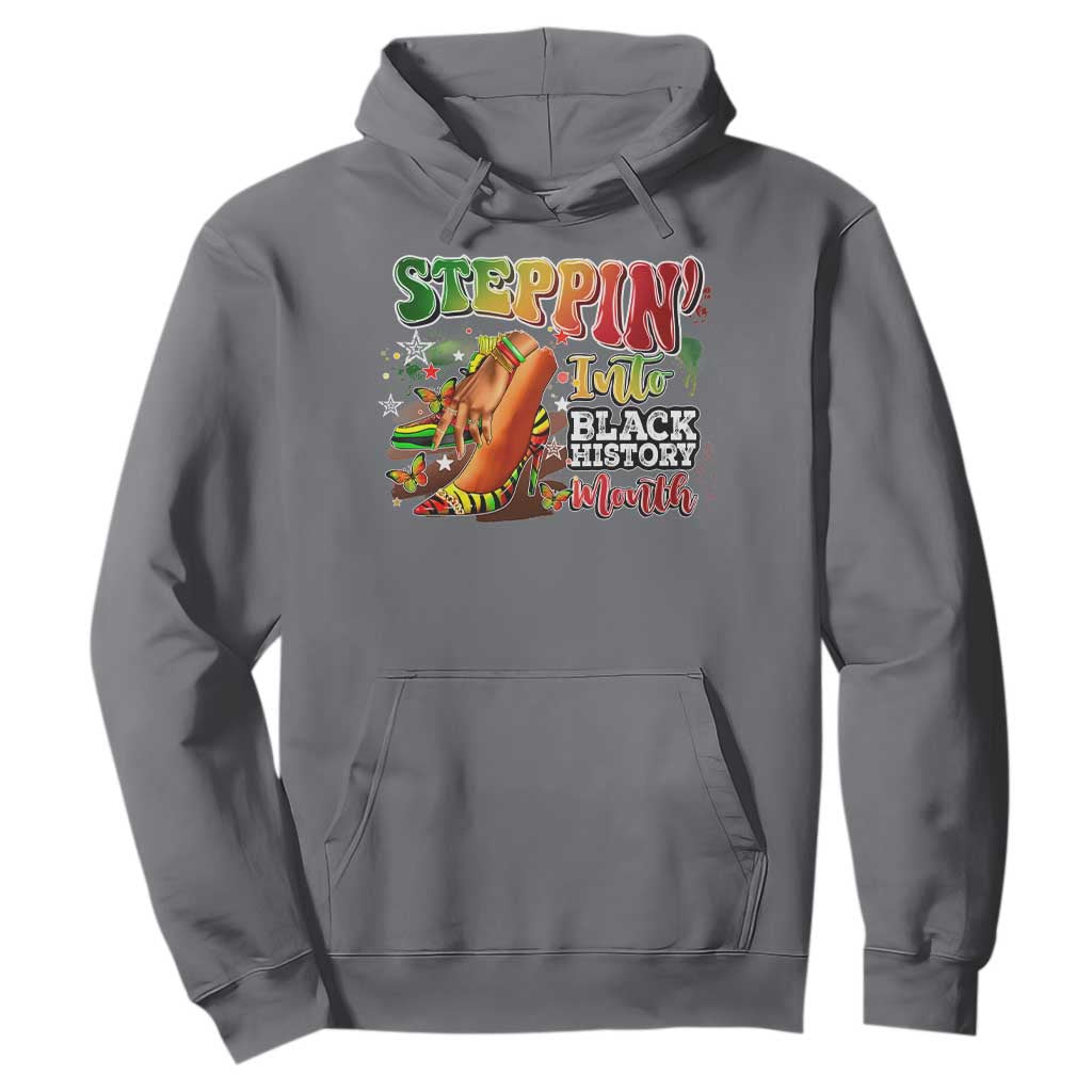 Steppin' Into Black History Month Hoodie African American Proud Melanin