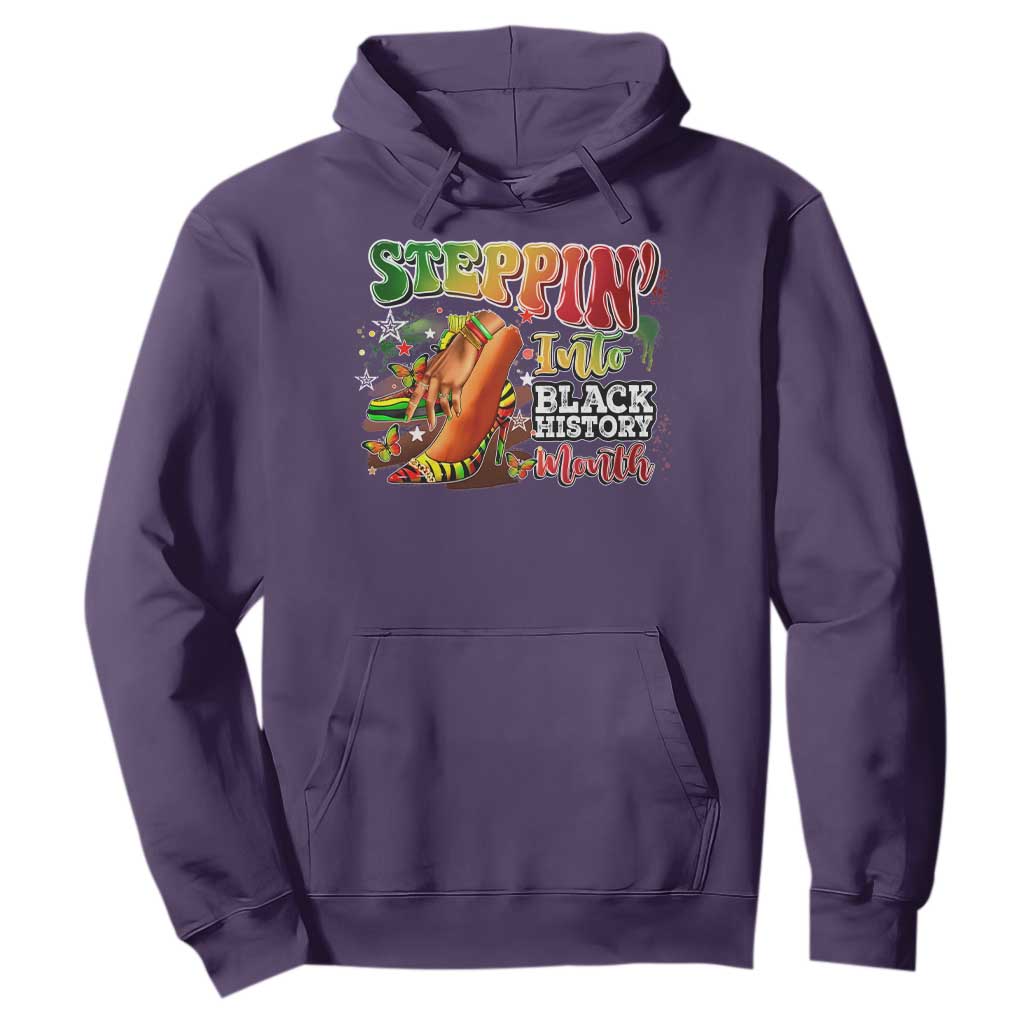 Steppin' Into Black History Month Hoodie African American Proud Melanin