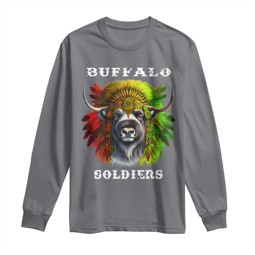Buffalo Soldiers Long Sleeve Shirt African American Heros Black History