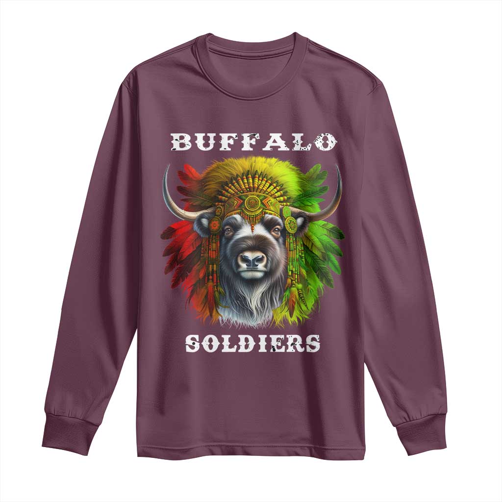 Buffalo Soldiers Long Sleeve Shirt African American Heros Black History